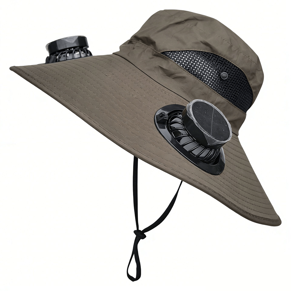 Ultra-Light Waterproof Dual-Motor Solar Fan — Lighter Than a Baseball (Only 9oz)