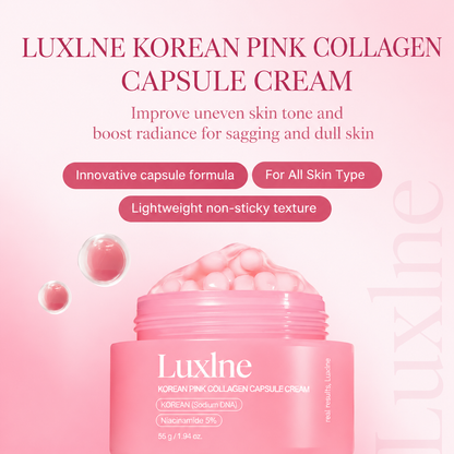 Luxlne Korean Pink Collagen Capsule Cream
