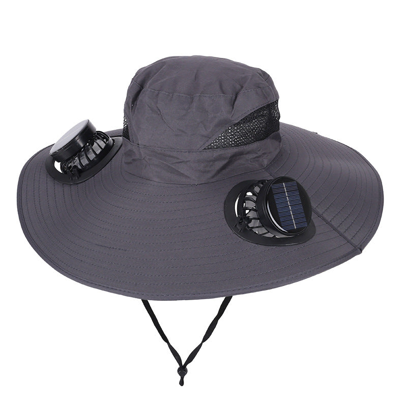 Ultra-Light Waterproof Dual-Motor Solar Fan — Lighter Than a Baseball (Only 9oz)