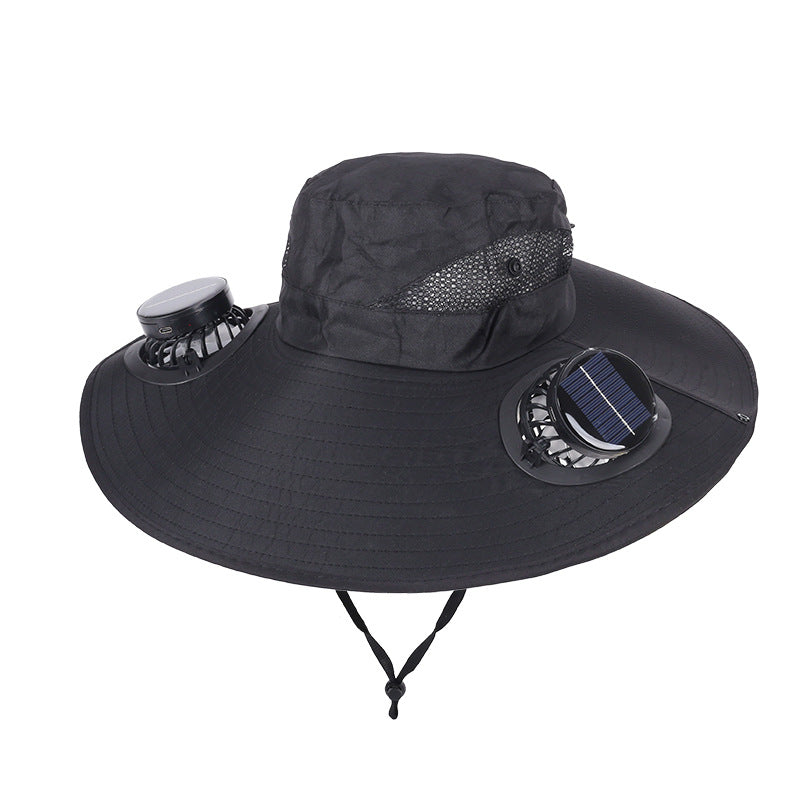 Ultra-Light Waterproof Dual-Motor Solar Fan — Lighter Than a Baseball (Only 9oz)